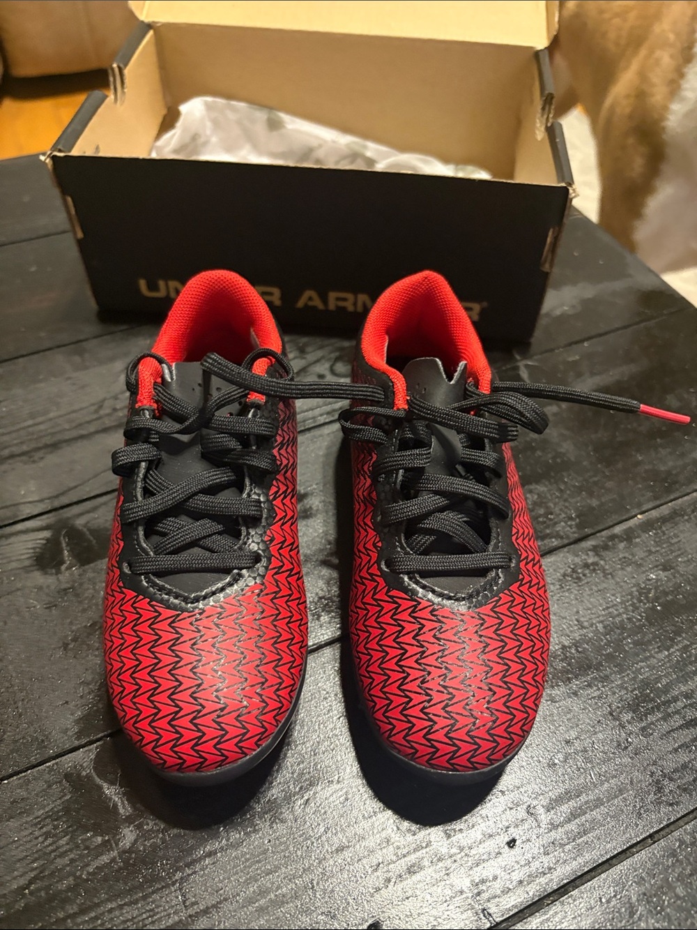 Under Armour Men’s Red and Black Performance Training Shoes